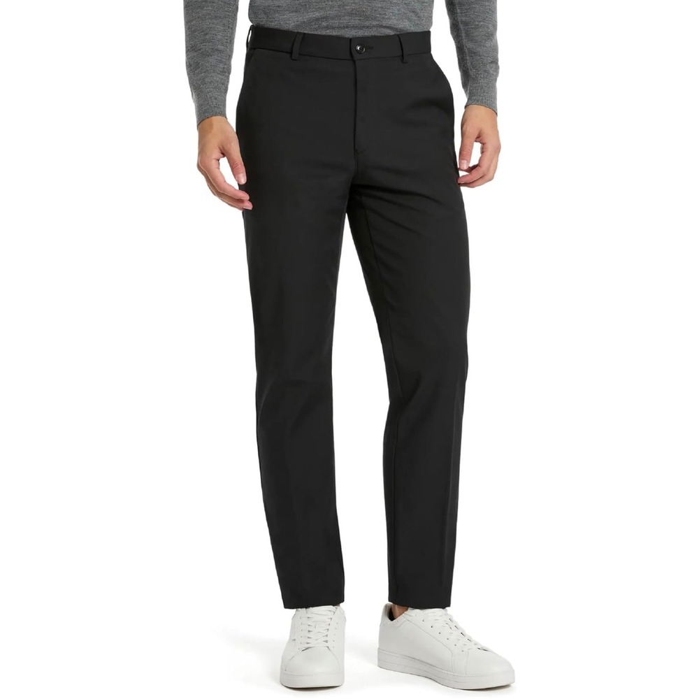 Michael Kors Dress Pants Chino Stretch Golf Men Black 33x30 Slim Fit Bedford